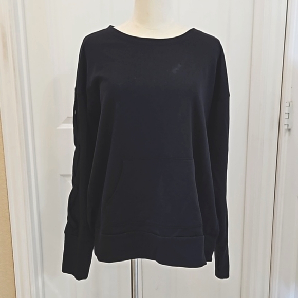 Xersion Braided Sleeve Detail Crew Sweatshirt  Size M - Picture 1 of 7